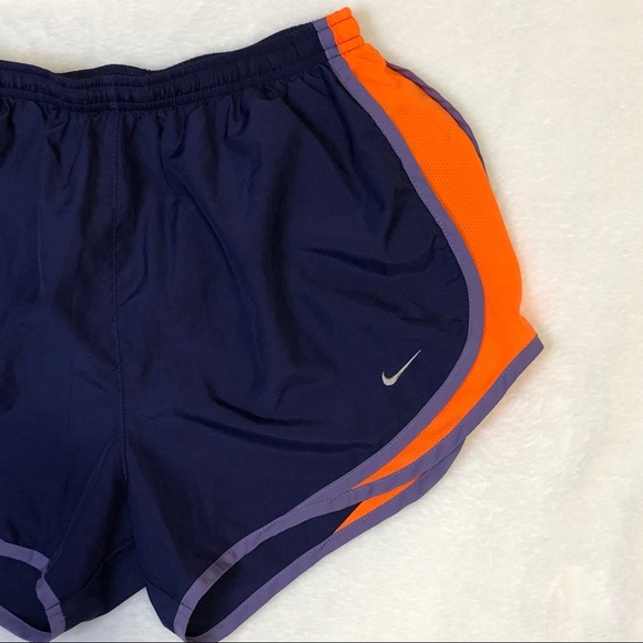 Nike DriFit Orange Purple Athletic Shorts Women’s Size Medium - Picture 2 of 9